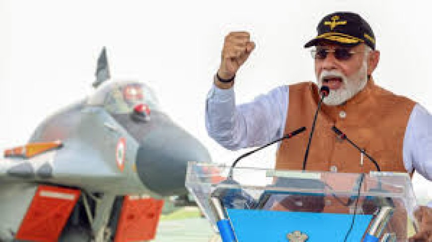 "PM Modi Issues Stern Warning to Pakistan from Adampur Air Base: 'Ab Koi Terror Attack Hua Toh...'"