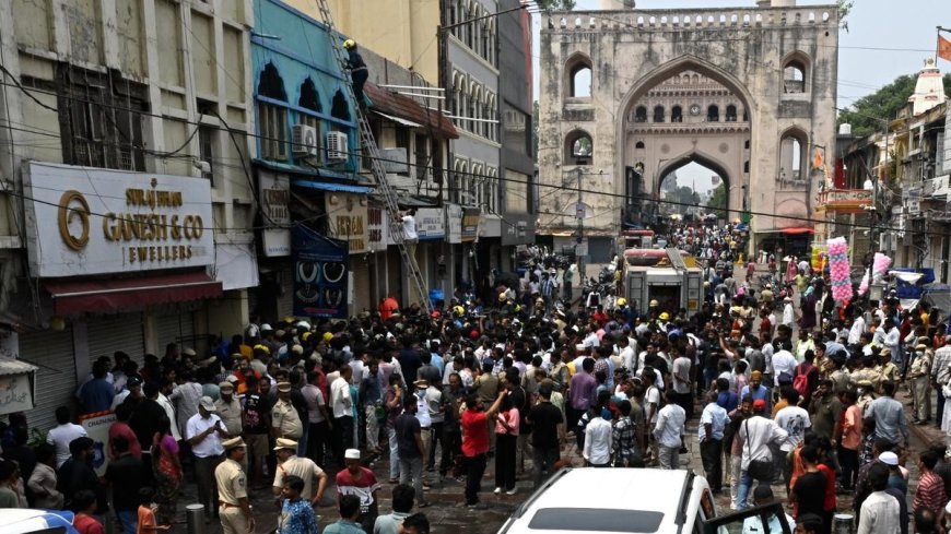 Tragic Fire Near Hyderabad's Charminar Claims 17 Lives, Including 8 Children